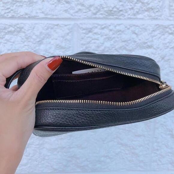 Coach C9932 Jamie Wristlet In Gold/Black - Picture 4 of 5